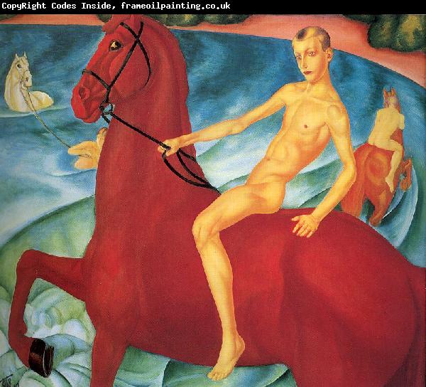 Petrov-Vodkin, Kozma Bathing the Red Horse